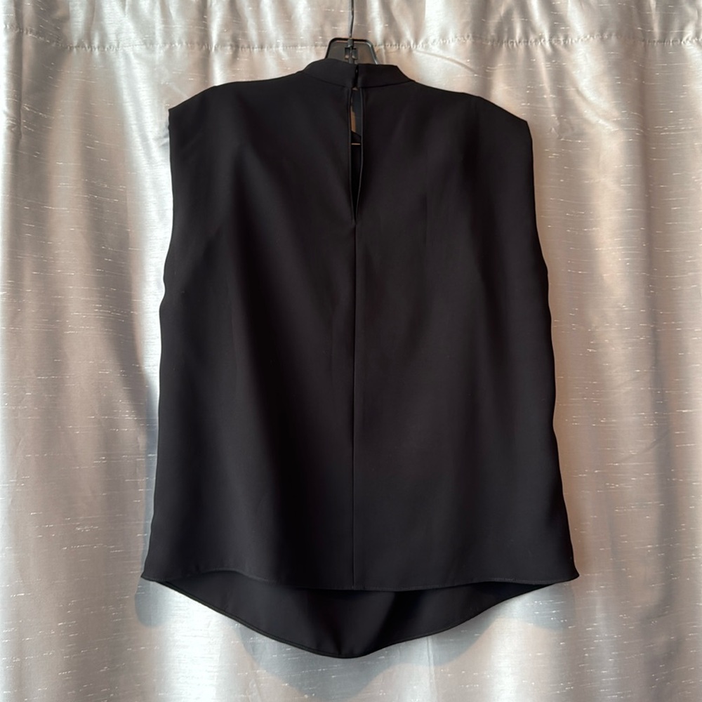Amanda Uprichard Sleeveless Fabienne Top Size Medium Black - Picture 5 of 5